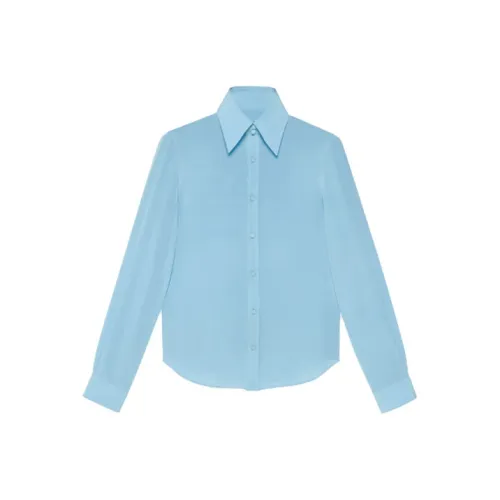 GUCCI Blue Men's Shirts GUCCI Синий Мужские Рубашки