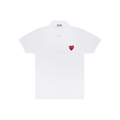 CDG Play Поло Мужское Белое