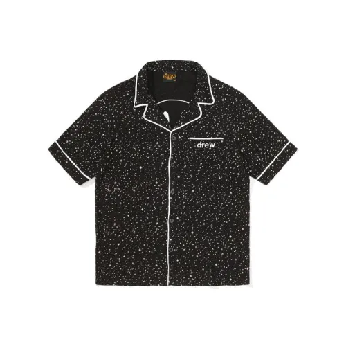 Drew House Letter Logo Series Звездный черный Унисекс Рубашки