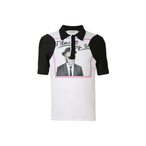 Marine Serre Белая Мужская Поло