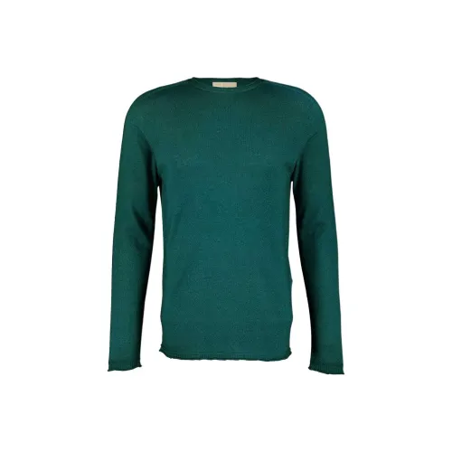 120% LINO Кашемир Свитер Мужской Зеленый