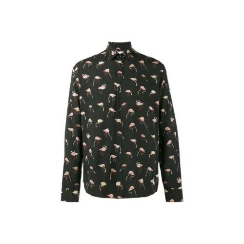 SAINT LAURENT Рубашка Мужская Черная