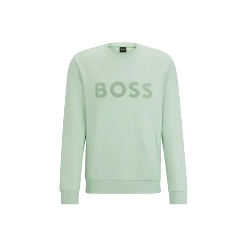 Hugo Boss Толстовка Мужская Светло-Зеленая