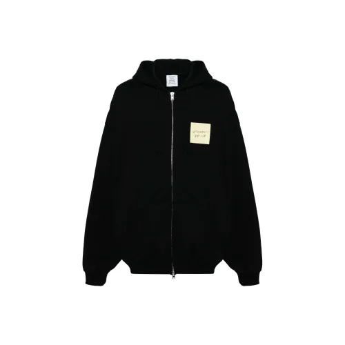 Vetements Черные Мужские Свитшоты