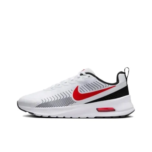 Nike Air Max Nuaxis Low Топ Повседневные Беговые Кроссовки Мужские Белые Красные