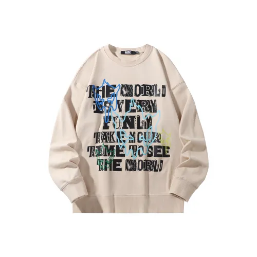 GXXX Круглый вырез Длинный рукав Толстовка Унисекс