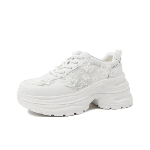 CAMEIDO Slip-resistant Low Top Footing Sneakers Женские Белые