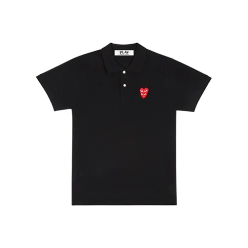 CDG Play Мужская черная поло рубашка