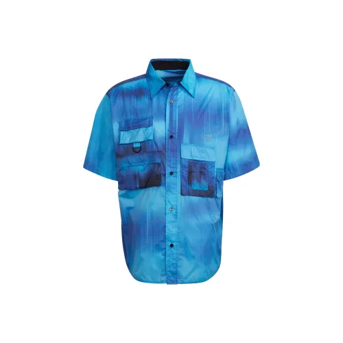 Adidas Blue Men's Shirts Адидас Синий Мужские Рубашки