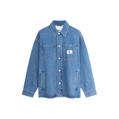 Calvin Klein Рубашка Мужская Джинсовая Светло-Синяя