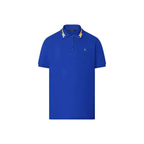 LOUIS VUITTON FW22 Поло Мужское Синее