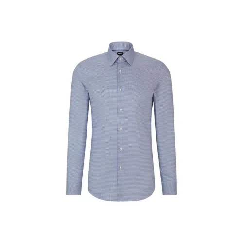 Hugo Boss SS24 Рубашка Мужская Синяя