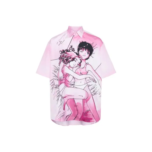 Vetements SS24 Рубашка Унисекс Розовая