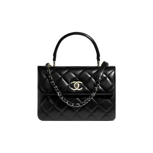 CHANEL Trendy cc Sheepskin Сумка через плечо Сумка Женская Черная