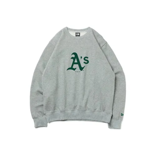 New Era MLB Одежда Oakland Athletics GREE Толстовка Унисекс Серый