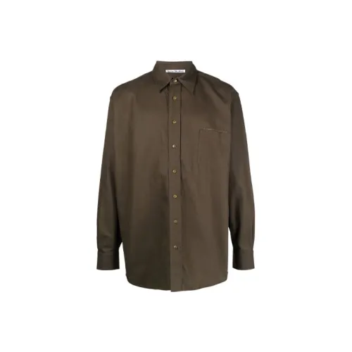 ACNE STUDIOS Зеленые Мужские Рубашки