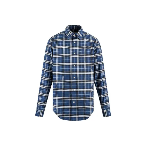 Burberry Мужские Синие Рубашки