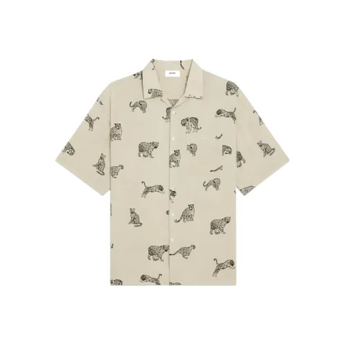 CELINE Бежевые Мужские Рубашки