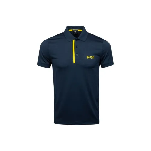 Hugo Boss Темно-синие Мужские Поло