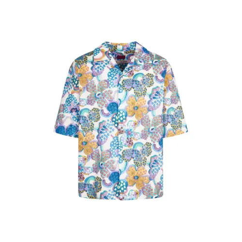 CROQUIS 465 Синий Оттенки Узор Мужская Рубашка