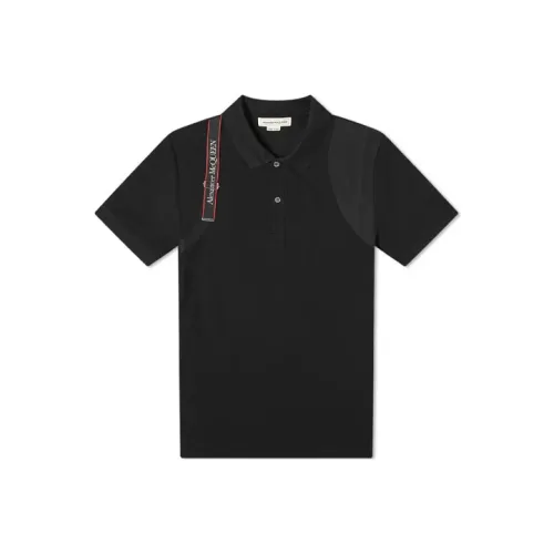 Alexander McQueen Мужское черное поло