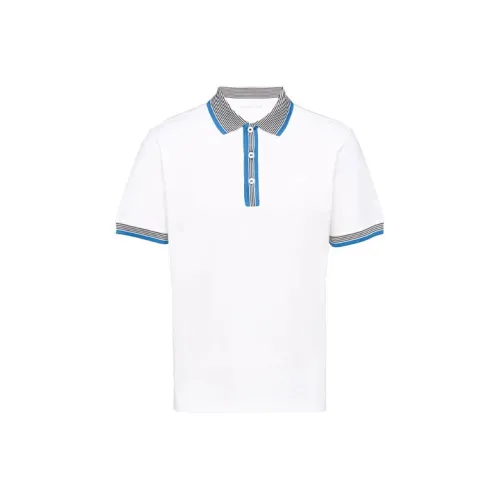 PRADA Белая Мужская Поло