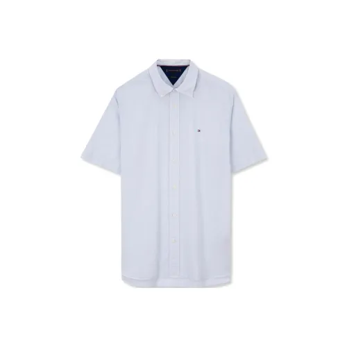 Tommy Hilfiger Рубашка Мужская Светло-Синяя