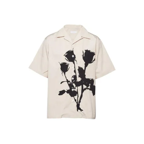 PRADA SS24 Рубашка Мужская Бежевая Песочная