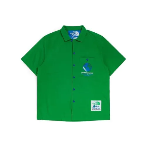 THE NORTH FACE Online Ceramics Рубашка Мужская Зеленая