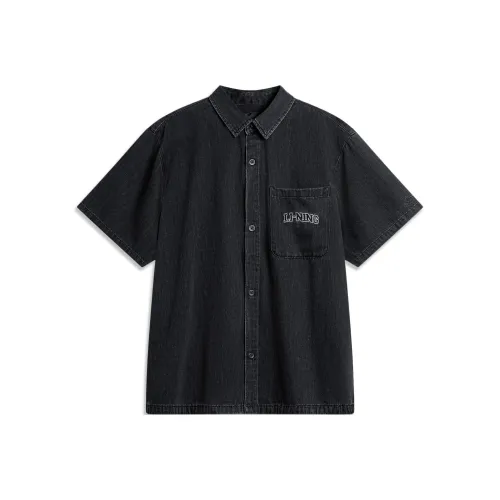 LINING Sports Fashion Collection Рубашка Мужская Черная