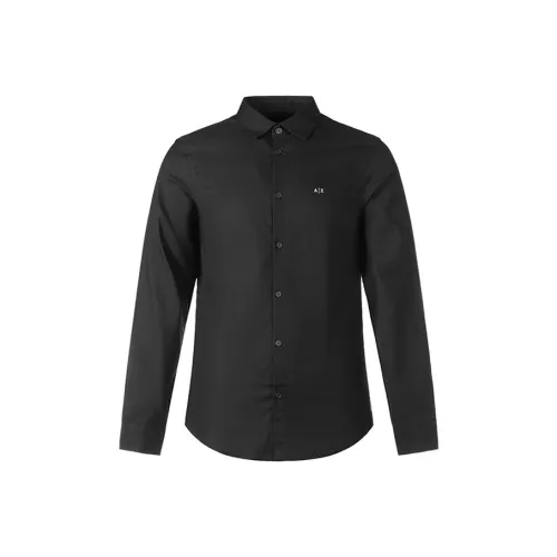 ARMANI EXCHANGE Мужские Черные Рубашки