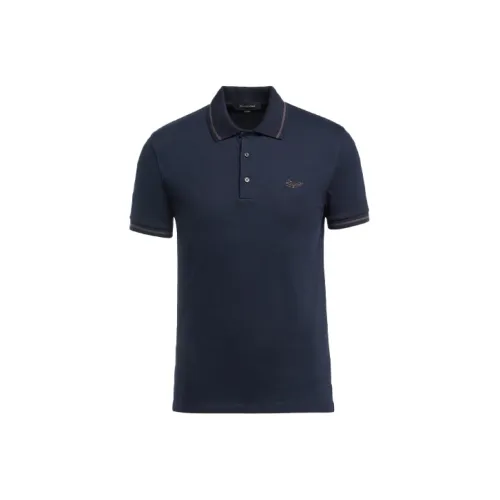 Ermenegildo Zegna Мужская поло синего цвета