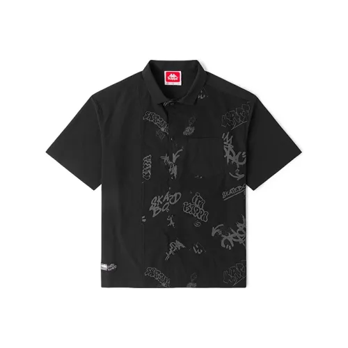 KAPPA Рубашка Лето Мужской Черный