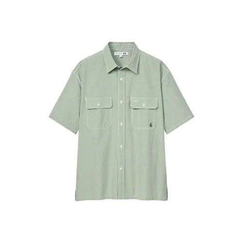 UNIQLO JW Anderson Co Branded Series Зеленый Мужской Рубашки