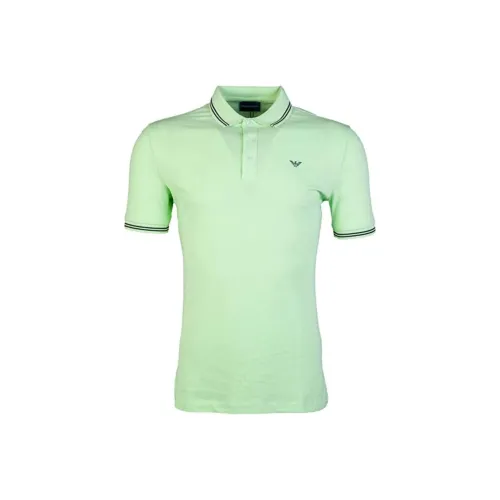 EMPORIO ARMANI Поло Мужское Светло-Зеленое