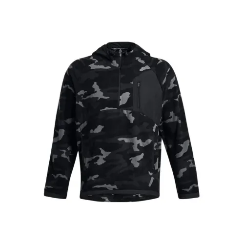 Under Armour Microfleece Printed Hoodie Sweatshirt Men's Black