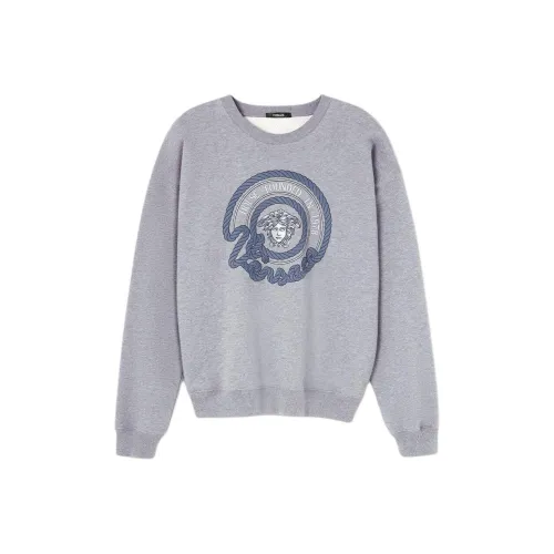 VERSACE SS24 Свитшот Мужской Серый