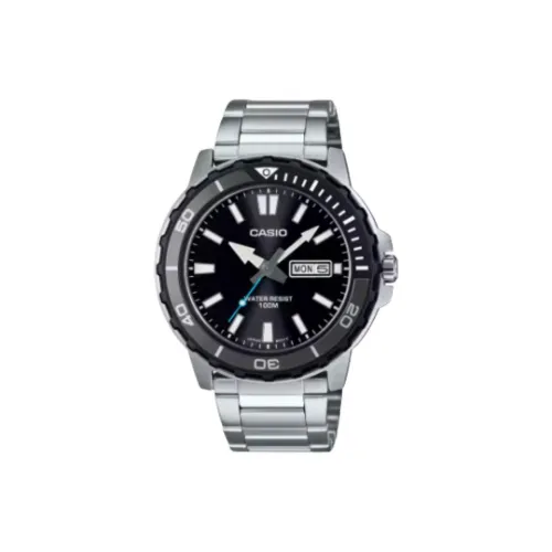 CASIO Standard Series Кварцевый механизм нержавеющая сталь ремешок унисекс черный циферблат