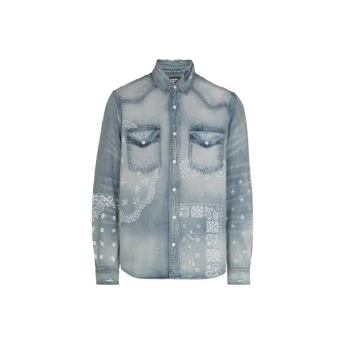 AMIRI Мужские Синие Рубашки