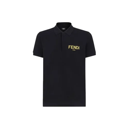 Fendi Мужская черная поло
