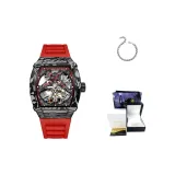 Чёрный Красный с Красным ремешком [В комплекте с Роман Браслетом]