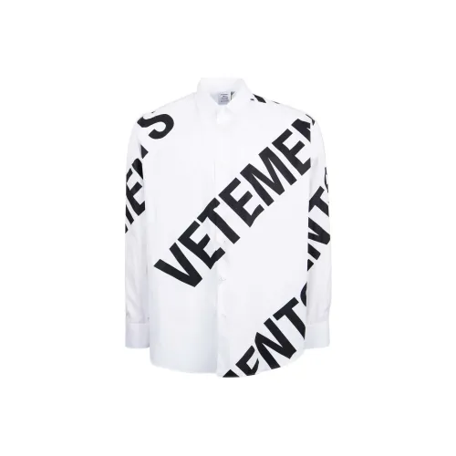 Vetements Белые Мужские Рубашки