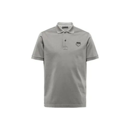PRADA Gray Мужская Поло