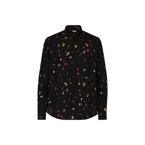 SAINT LAURENT Мужские Черные Рубашки