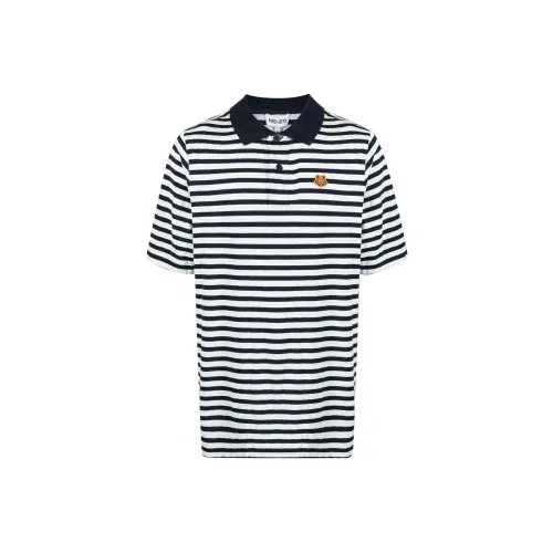 KENZO Classic Tiger Head Синий Мужское Поло
