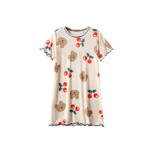 Cotton Gene Ночная сорочка Женская Бежевая