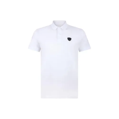 EMPORIO ARMANI EA7 Белая Мужская Рубашка Поло