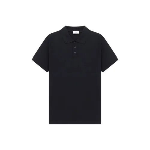 SAINT LAURENT Поло Мужское Черное