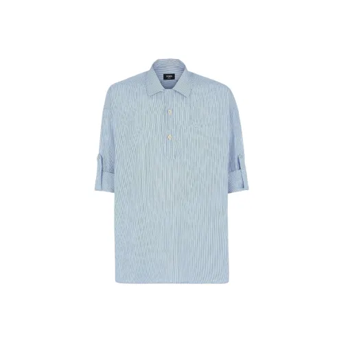 Fendi Светло-синие Мужские Рубашки