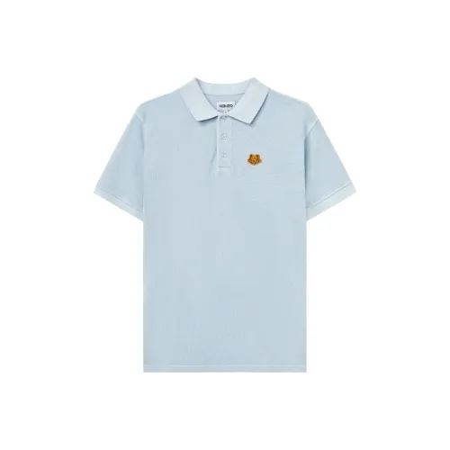KENZO Classic Tiger Head Синий Мужское Поло